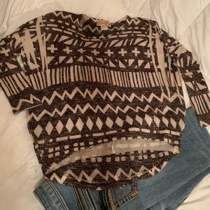 Cute geometric patterned sweater